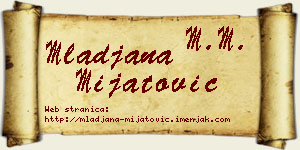 Mlađana Mijatović vizit kartica